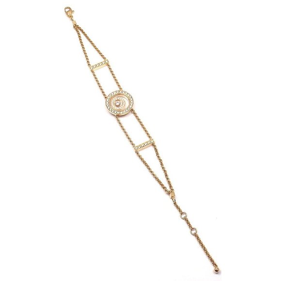 Rare! Authentic Chopard Happy Spirit Diamond Chain Bracelet - Picture 4 of 12